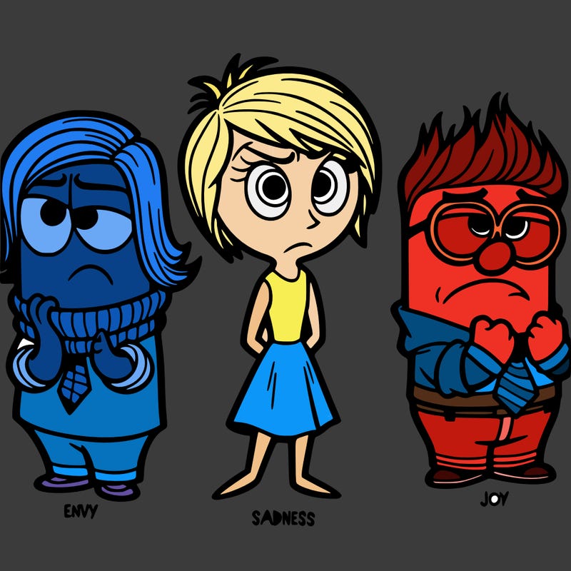 inside out 2 envy, sadness and joy