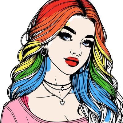 detailed realistic girl