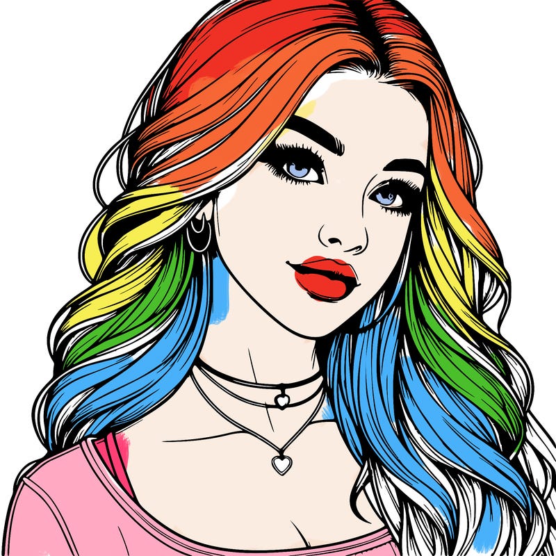 detailed realistic girl