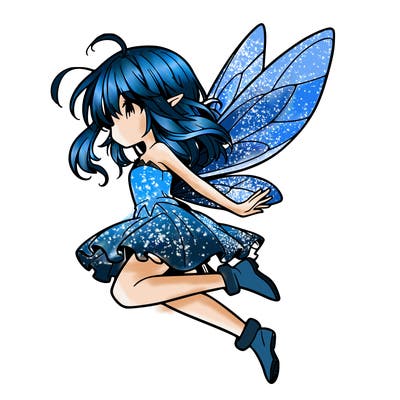 manga fairy flying