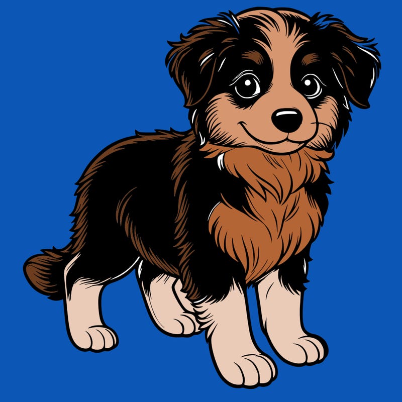 a realistic border collie puppy