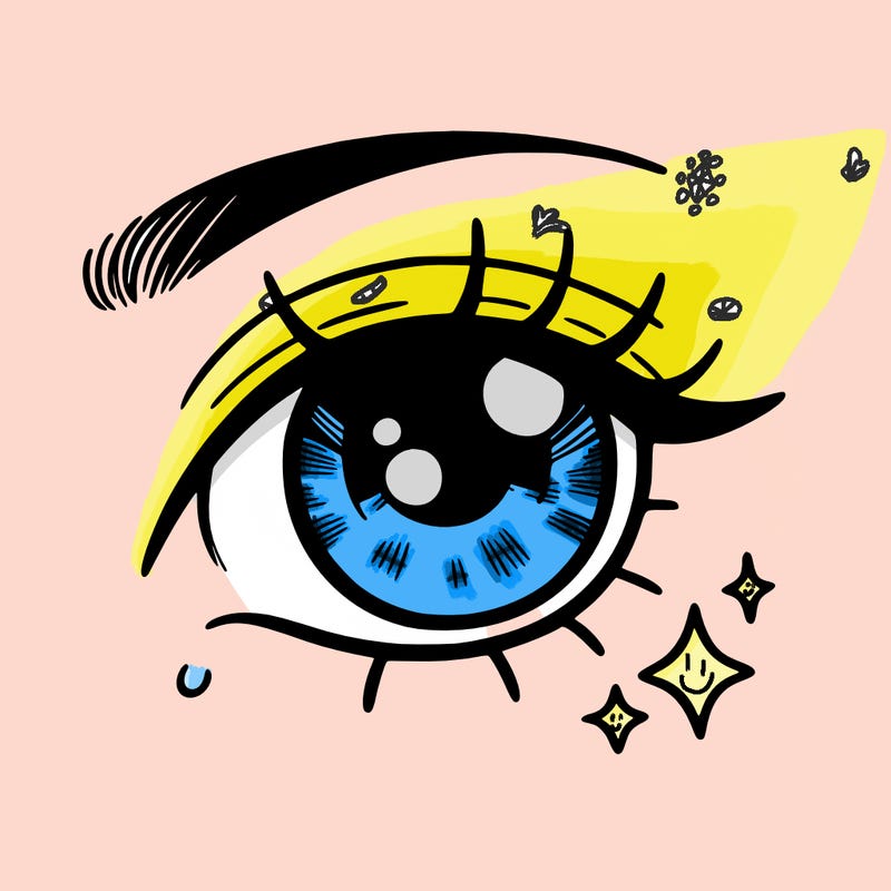 simple detailed asian eye