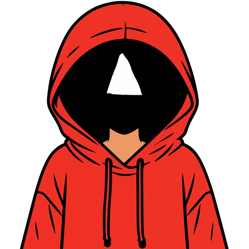 faceless girl in hoodie