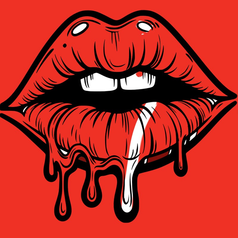 lips that look realistic and drip