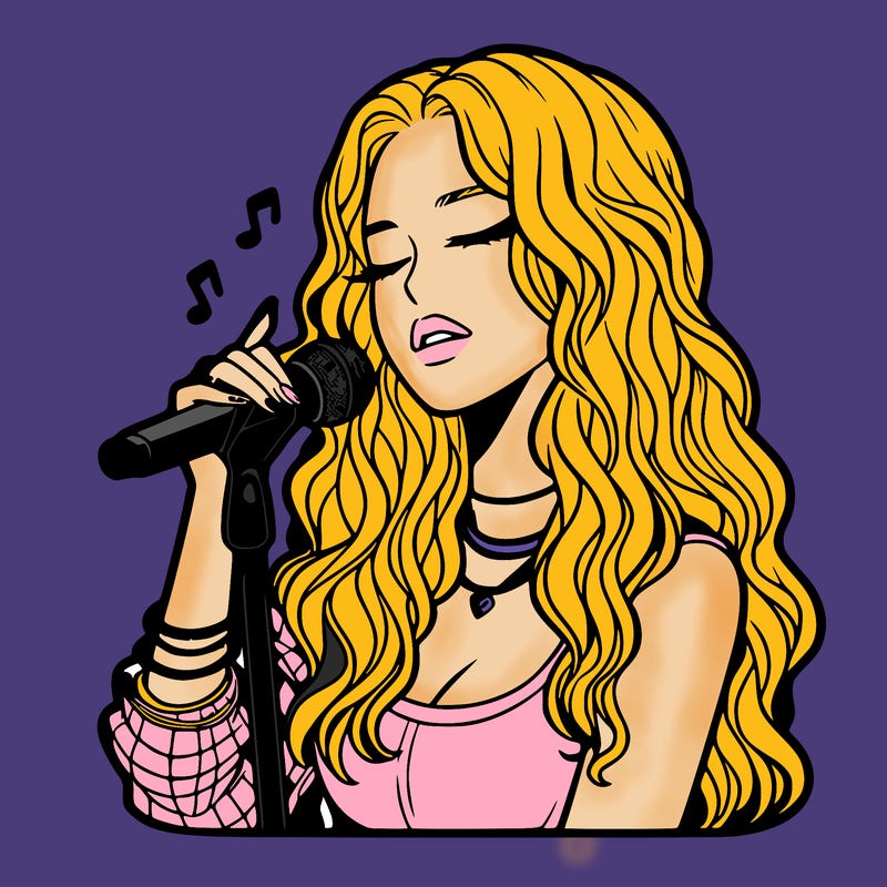 realistic female singer