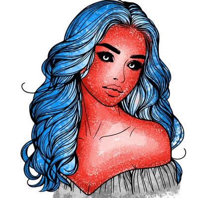 beautiful realistic girl