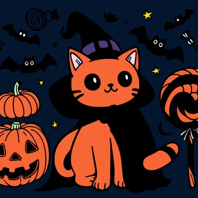 halloween cat