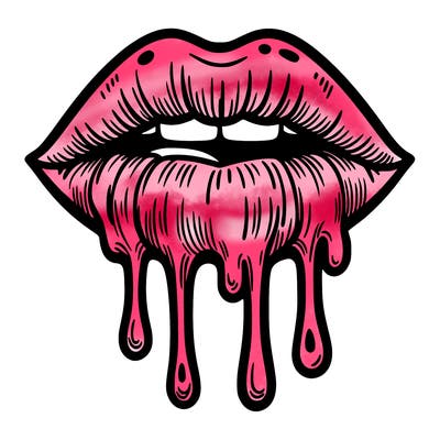 dripping lips