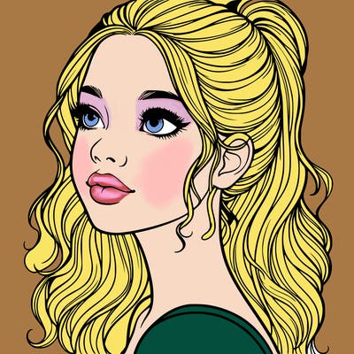 beautiful realistic girl