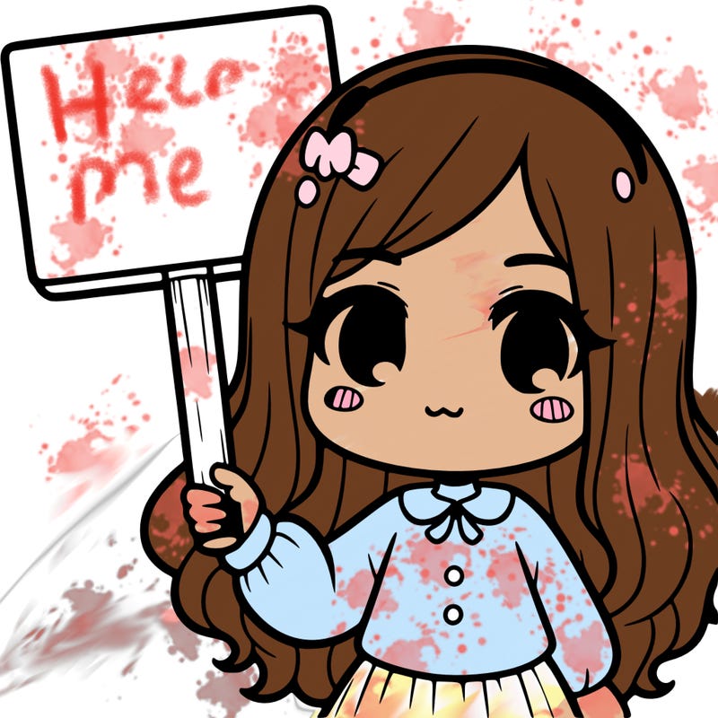a girl holding a sign