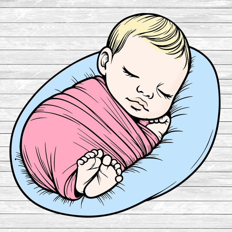 newborn baby girl realistic cute