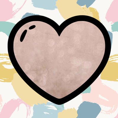 a blank heart