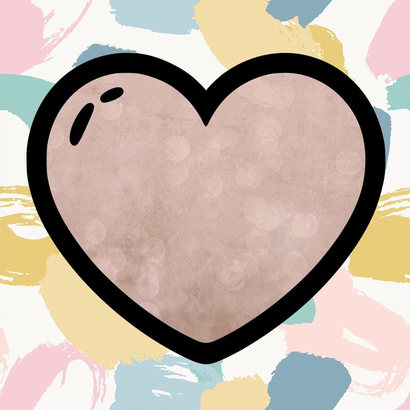 a blank heart