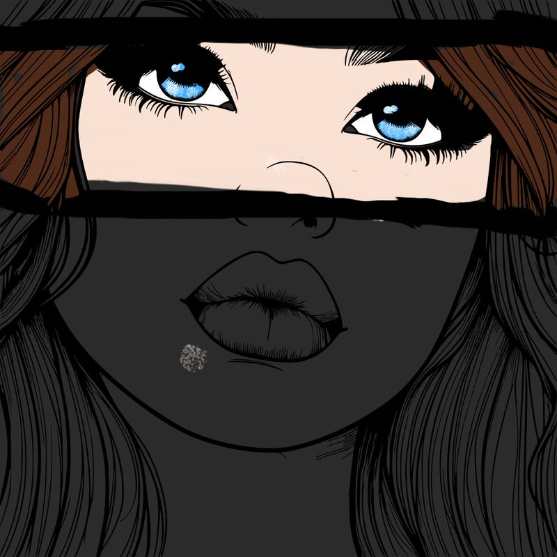 really realistic girl with lips