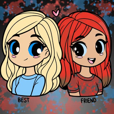 2 girl bff