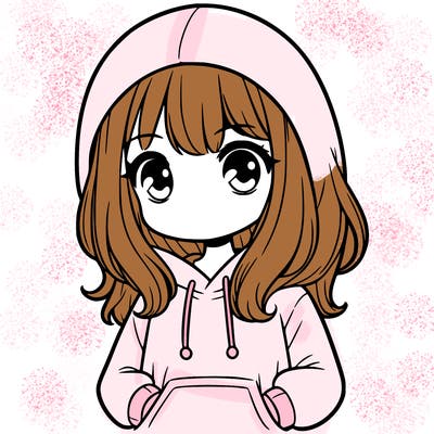 girl with hoodie