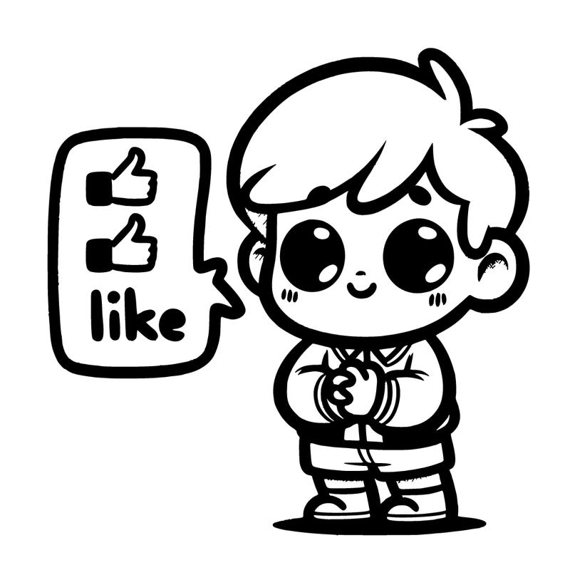 2likes pls diyen bir çocuk