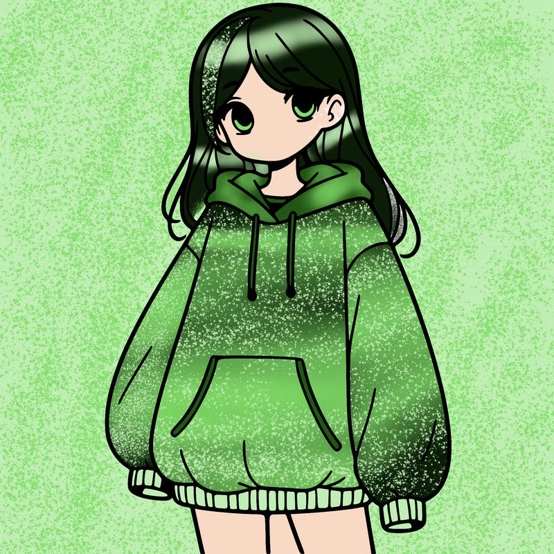 girl with big sweatshirt
