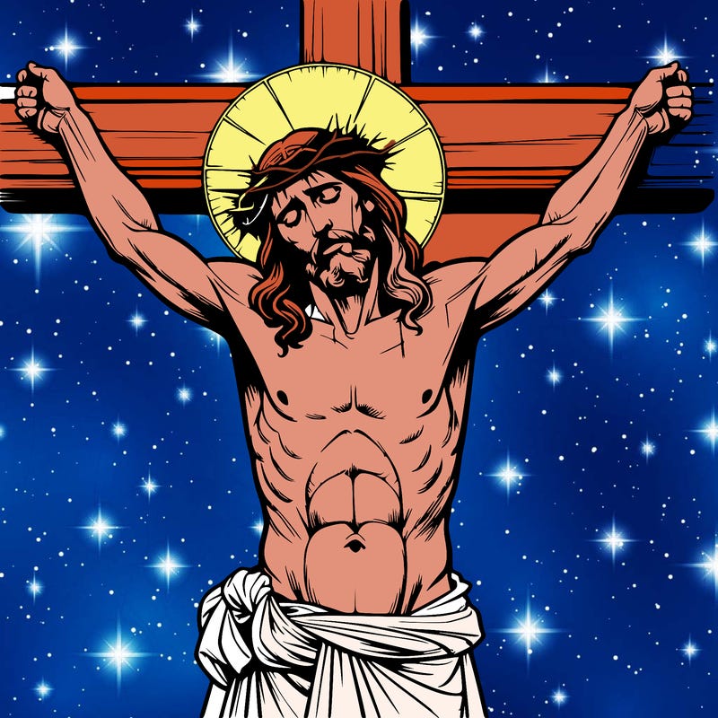 jesus on a cross realistic