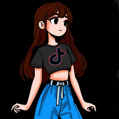 girl in a cute crop top