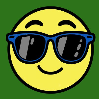 emoji with sunglasses