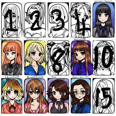 girls that look diffrent anime