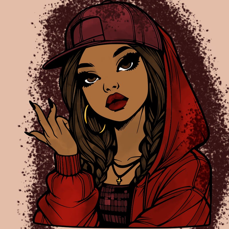 realistic hip hop girl