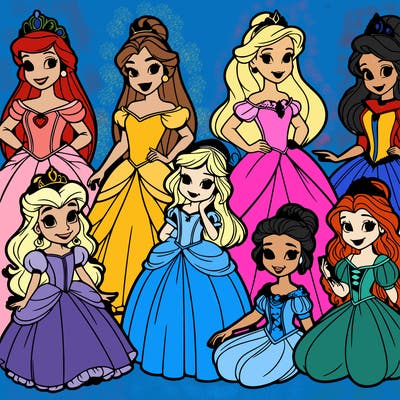 all of the princesses