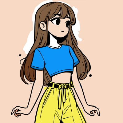 girl in a cute crop top