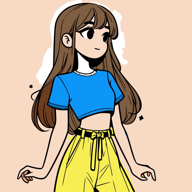 girl in a cute crop top