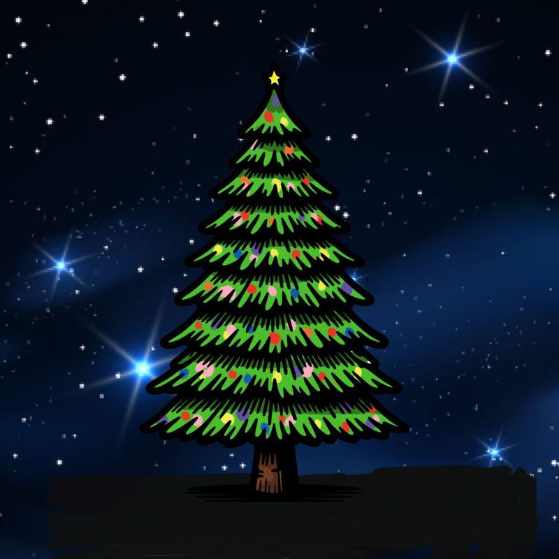 realistic christmas tree