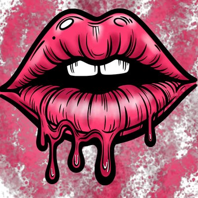 lips that look realistic and drip
