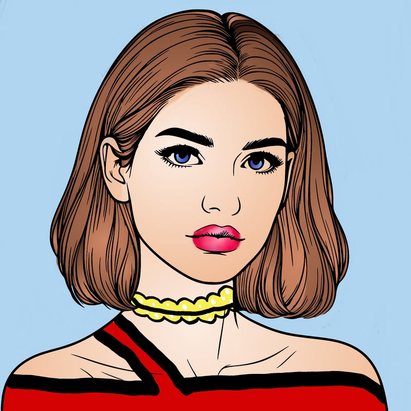 realistic portrait of woman