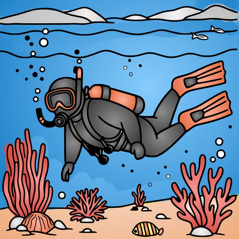 scuba diverse in the ocean