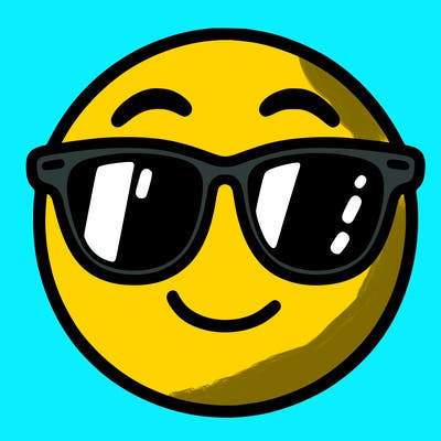 emoji with sunglasses