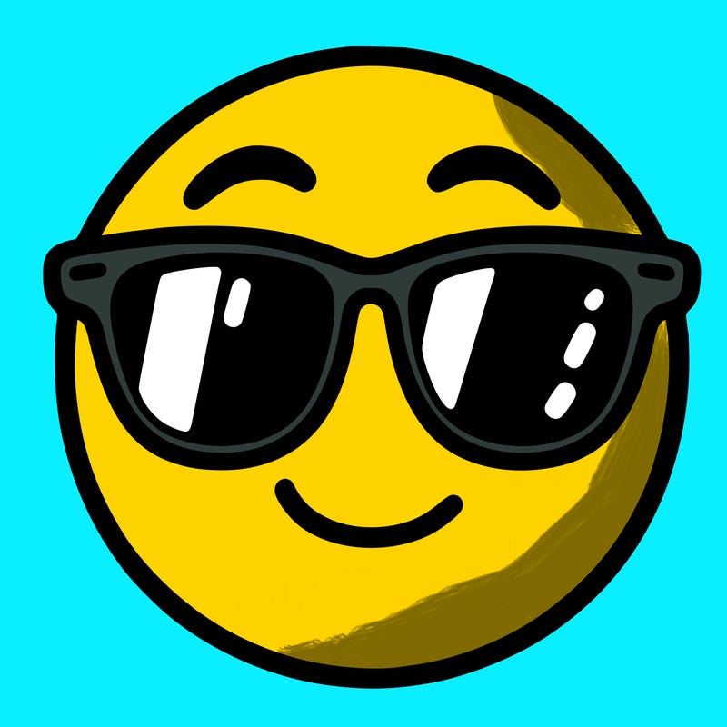 emoji with sunglasses