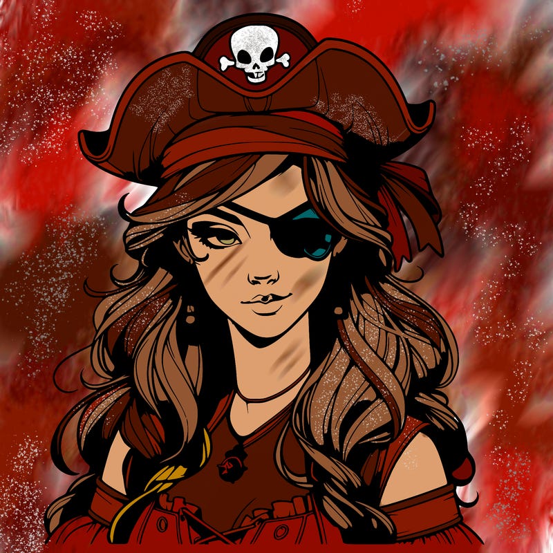 realistic pirate that’s a girl