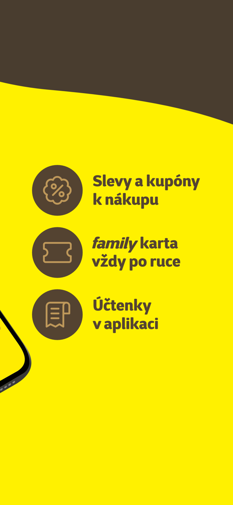 Super zoo - Exibição do aplicativo Super zoo mostrando ícones e textos para cupons, cartão fidelidade e recibos digitais