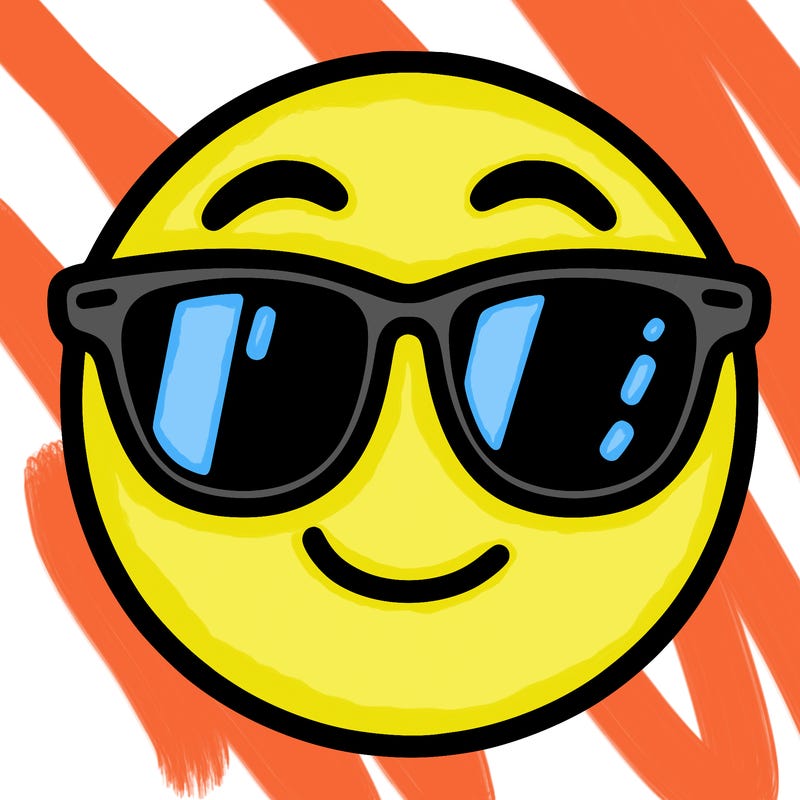 emoji with sunglasses