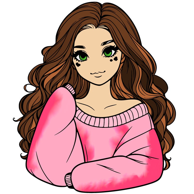 a beautiful girl in a big sweatshirt