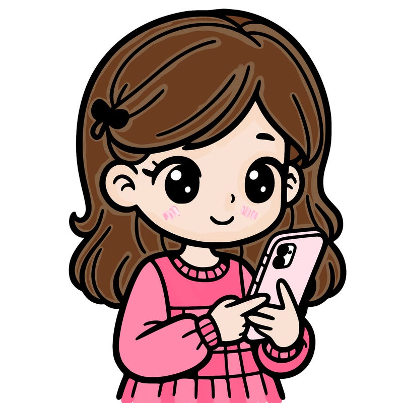 girl holding a phone