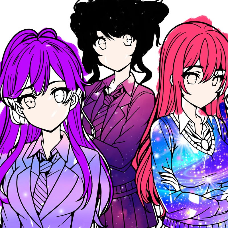 anime girls teenagers