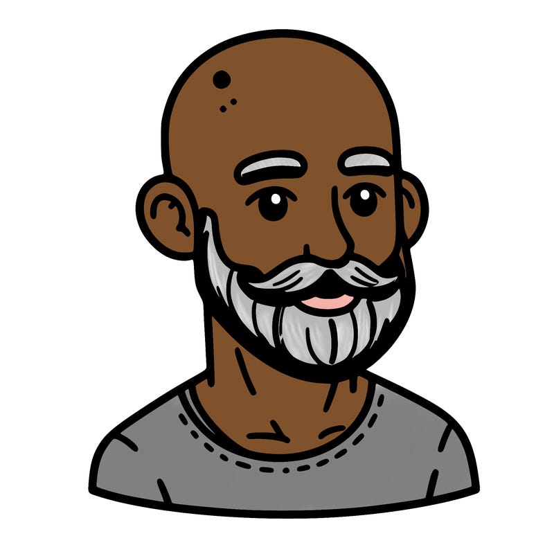 bald man with beard