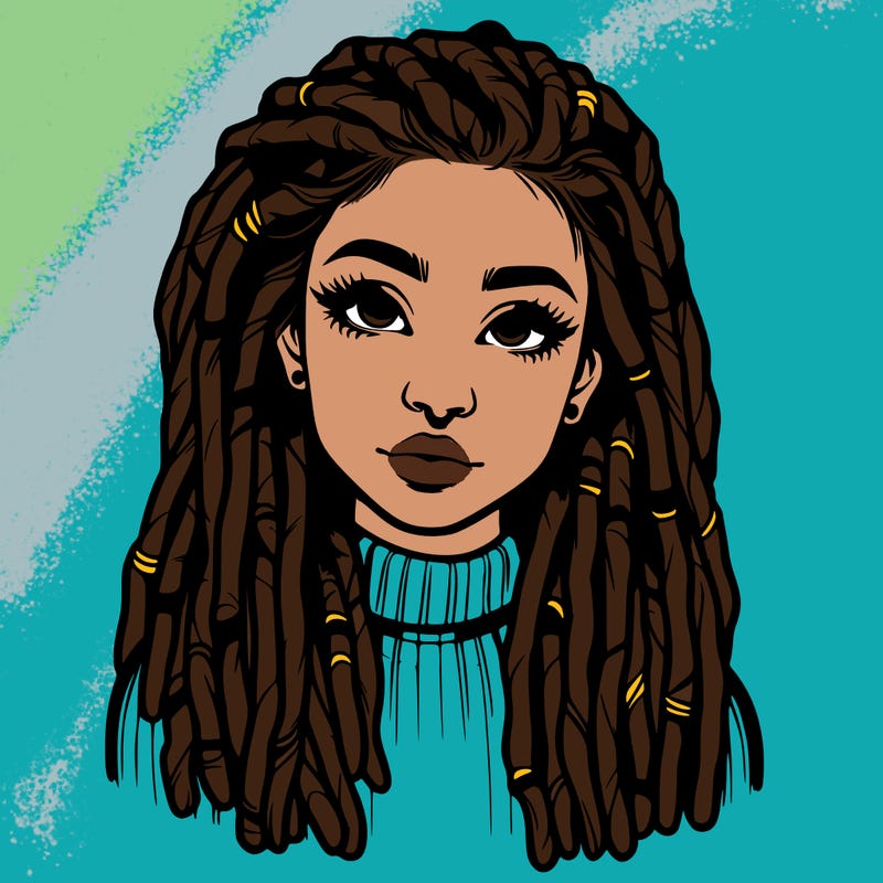 realistic girl with dread locks
