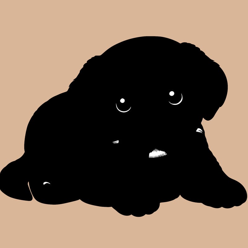 a cute realistic puppy