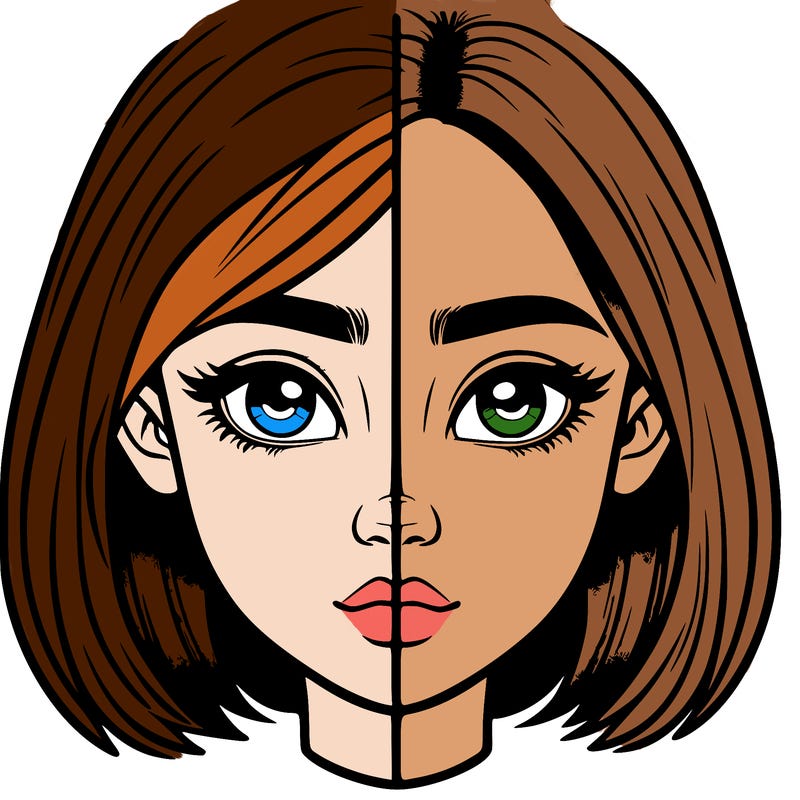 realistic girl split