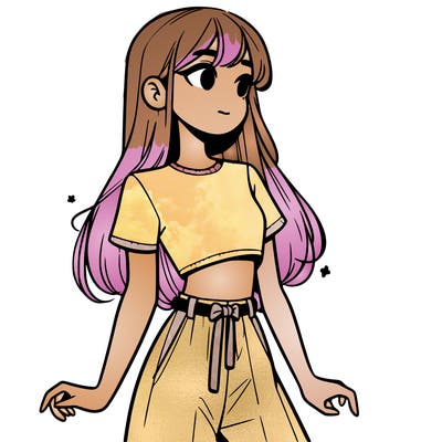 girl in a cute crop top