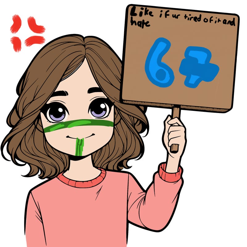 realistic girl holding up a sign