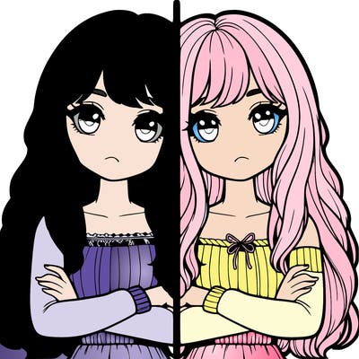 realistic girls split