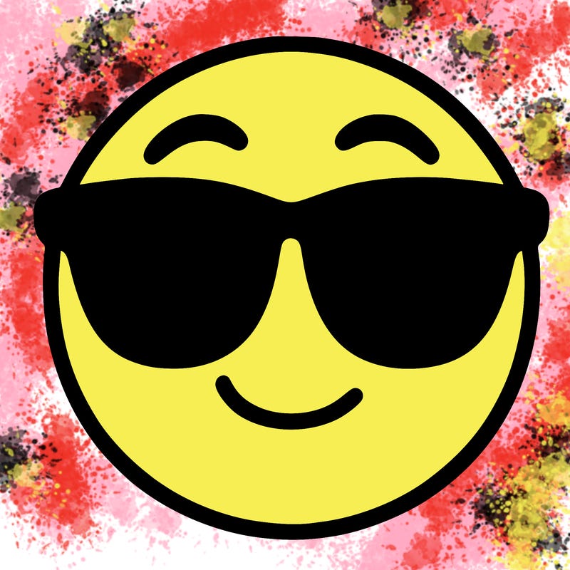emoji with sunglasses